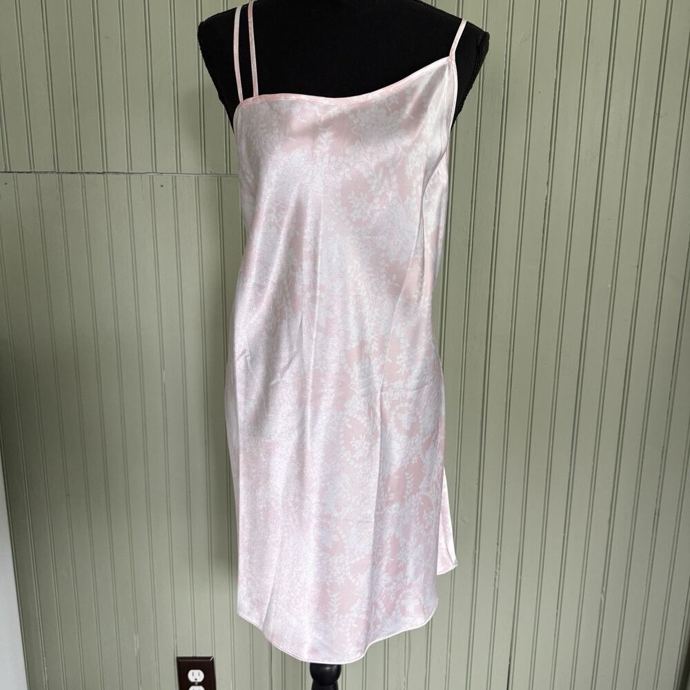 Avon Plus Size 1X Floral Pink Cream Sexy Lingerie Sleepwear Women Slip Dress